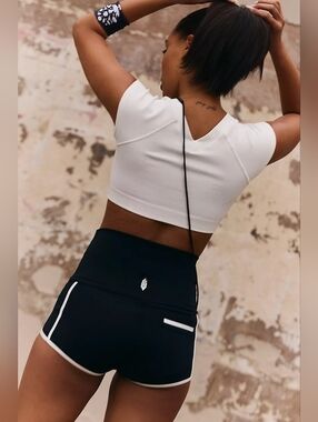 NWT FP Movement Island Time Shorts, Black Combo, Size XS